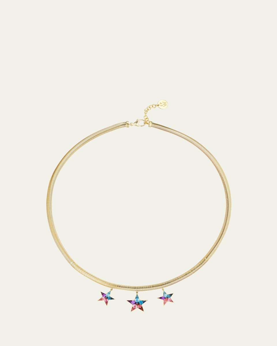 Three Star Necklace